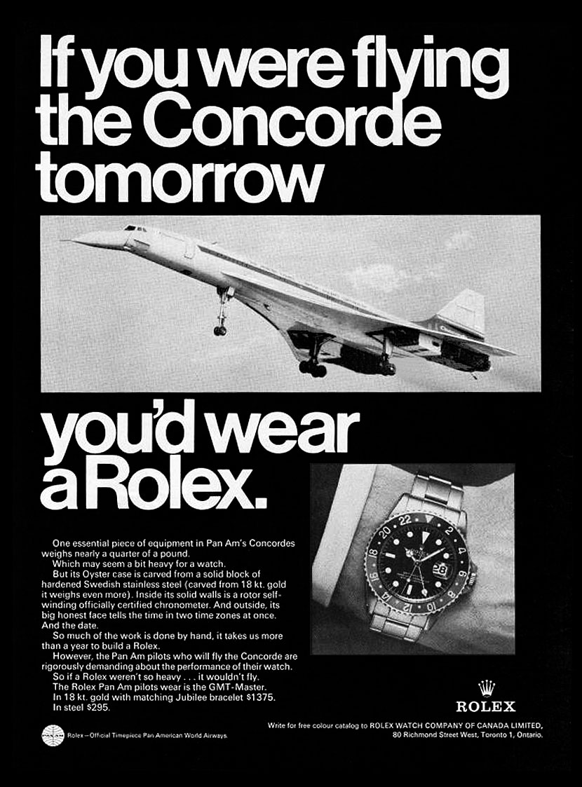 Rolex GMT Master ref. 1675 – Advertising